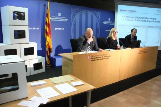 The Catalan Government presenting further details of November 9's alternative consultation vote (by ACN)