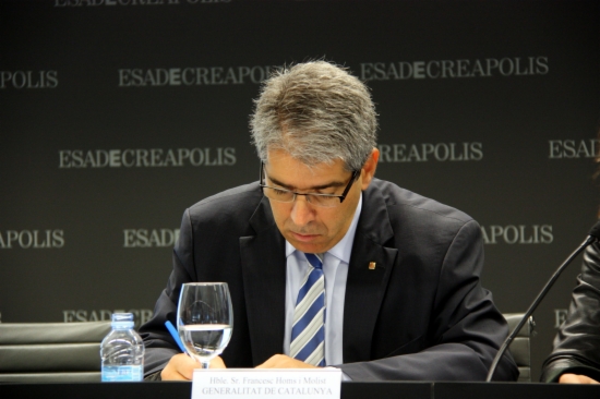 Francesc Homs on Wednesday at an event organised by ESADE business school (by M. Belmez)