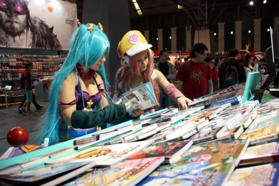 Two attendees of Barcelona's Manga Fair 2014 (by P. Francesch)