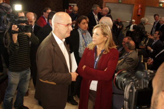 Josep Antoni Duran i Lleida next to the Catalan Vice President, Joana Ortega (by ACN)
