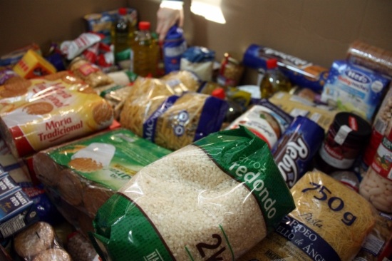 Food donated for the 2014 Gran Recapte (by P. Solà)