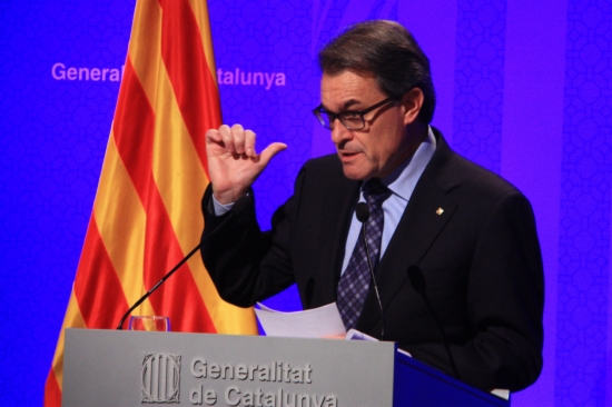 The President of the Catalan Government, Artur Mas, urged Rajoy to negotiate (by P. Mateos)