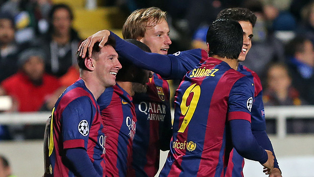 Leo Messi scored another hat-trick against APOEL and broke another record (by FC Barcelona)