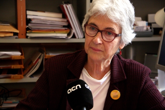 Muriel Casals during the ACN interview (by B. Fuentes)