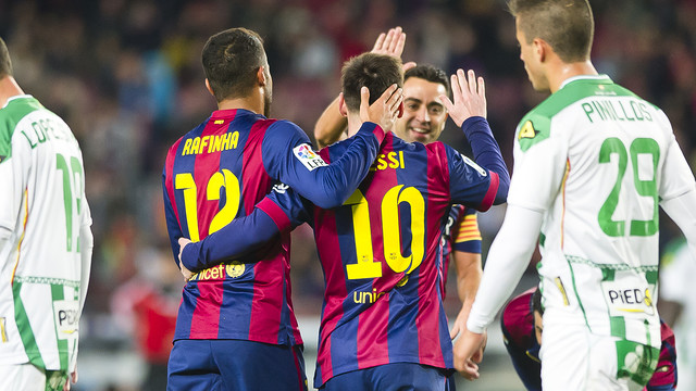 Barça players scored 5 goals against Córdoba (by FC Barcelona)
