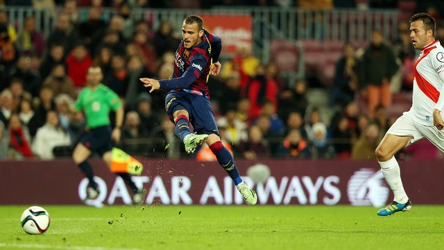 Sandro scored one goal against a honourable Huesca side (by FC Barcelona)