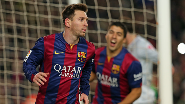 Leo Messi scored Barça's only goal against Atlético Madrid (by FC Barcelona)