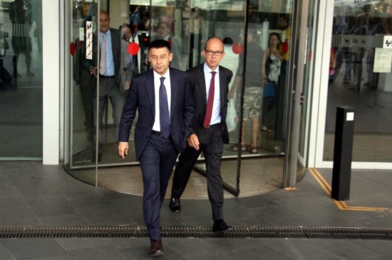 The current FC Barcelona's President, Josep Maria Bartomeu, a few months ago in Barcelona (by p. Solà)