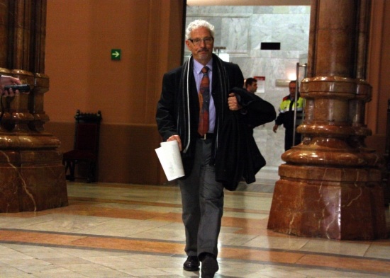 Judge Santiago Vidal on Thursday, minutes after the CGPJ's decision (by P. Solà)