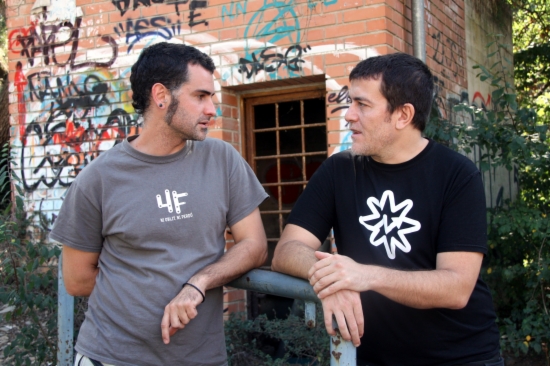 The two directors of 'Ciutat Morta': Xavier Artigas and Xapo Ortega (by P. Francesch)