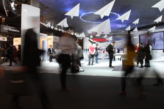 Huawei's stand at 2015 Mobile World Congress, taking place in Barcelona (by M. Fernández)