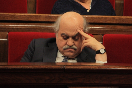The Catalan Finance Minister, Andreu Mas-Colell, at the Catalan Parliament a few weeks ago (by ACN)