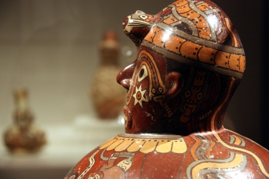 Moche ceramics on show at CaixaForum Barcelona's temporary exhibition (by P. Francesch)