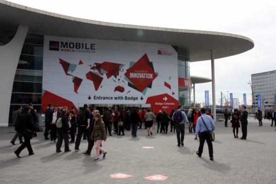 The entrance of the 2015 Mobile World Congress in Fira de Barcelona's Gran Via venue (by ACN)