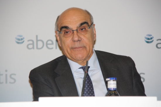 Salvador Alemany, President of Abertis, on Tuesday (by J. Molina)