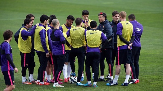 Barça training this week, before their game against Villareal (by FC Barcelona)