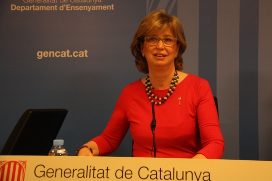 The Catalan Education Minister, Irene Rigau, on Friday (by E. Rosanas)