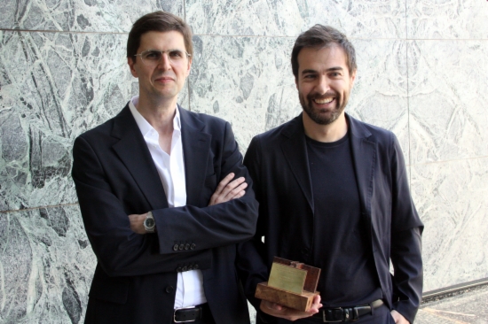 The winners of the 2015 Mies van der Roher Award for EU Contemporary Architecture on Friday (by ACN)
