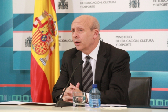The Spanish Minister for Education, José Ignacio Wert (by ACN)