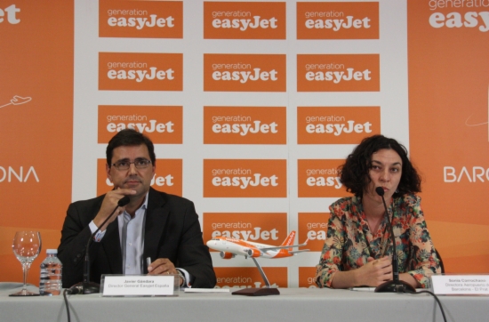 Easyjet's press conference in Barcelona El Prat Airport (by L. Vilaró)