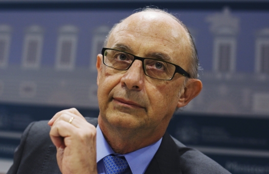 The Spanish Finance Minister, Cristóbal Montoro, in a press conference helf after meeting with the Autonomous Communities in 2014 (by ACN)