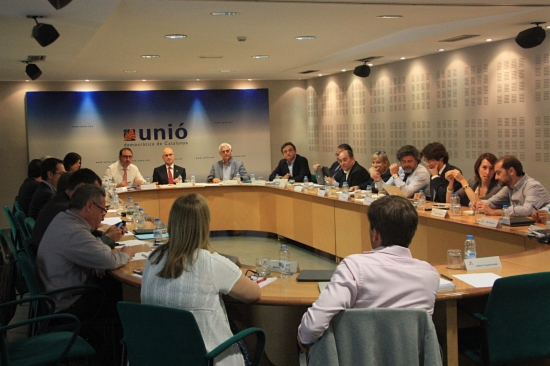 The Exective Board of UDC, on Monday (by P. Mateos)