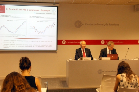 The presentation of the Barcelona's Chamber of Commerce's economic forecast for 2015 and 2016 (by P. Solà)