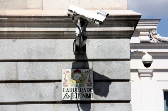 Security cameras in the Spanish Parliament (by ACN)