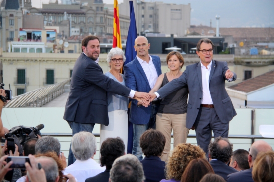 The presentation of the 'Junts pel Sí' unitary pro-independence list (by B. Fuentes)