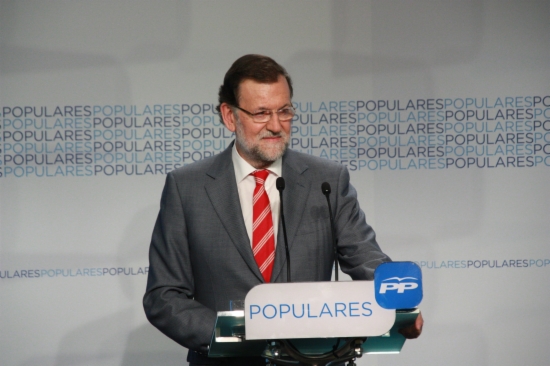 The Spanish Prime Minister, Mariano Rajoy, in a recent press conference (by ACN)