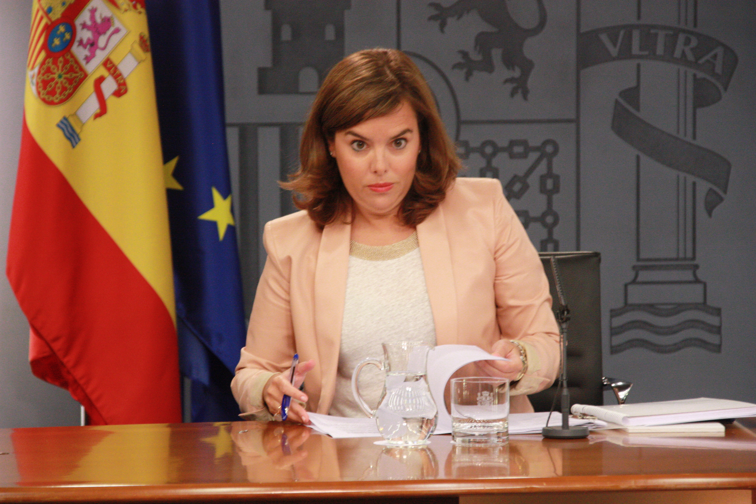 The Vicepresident of the Spanish Government, Soraya Sáenz de Santamaría (by ACN)
