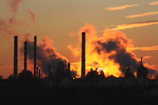 Factory chimneys in Tarragona, southern Catalonia (by N. Torres)