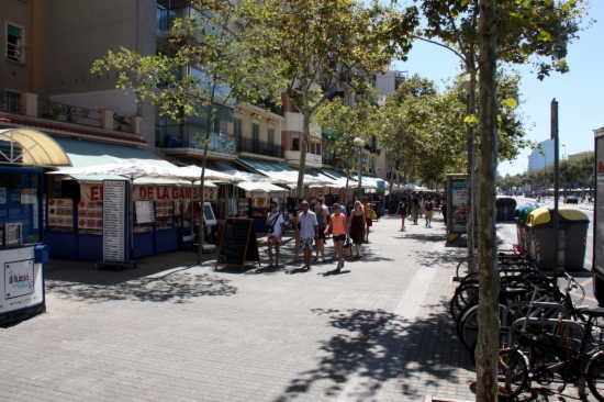 Joan de Borbó Boulevard in Barceloneta (by ACN)