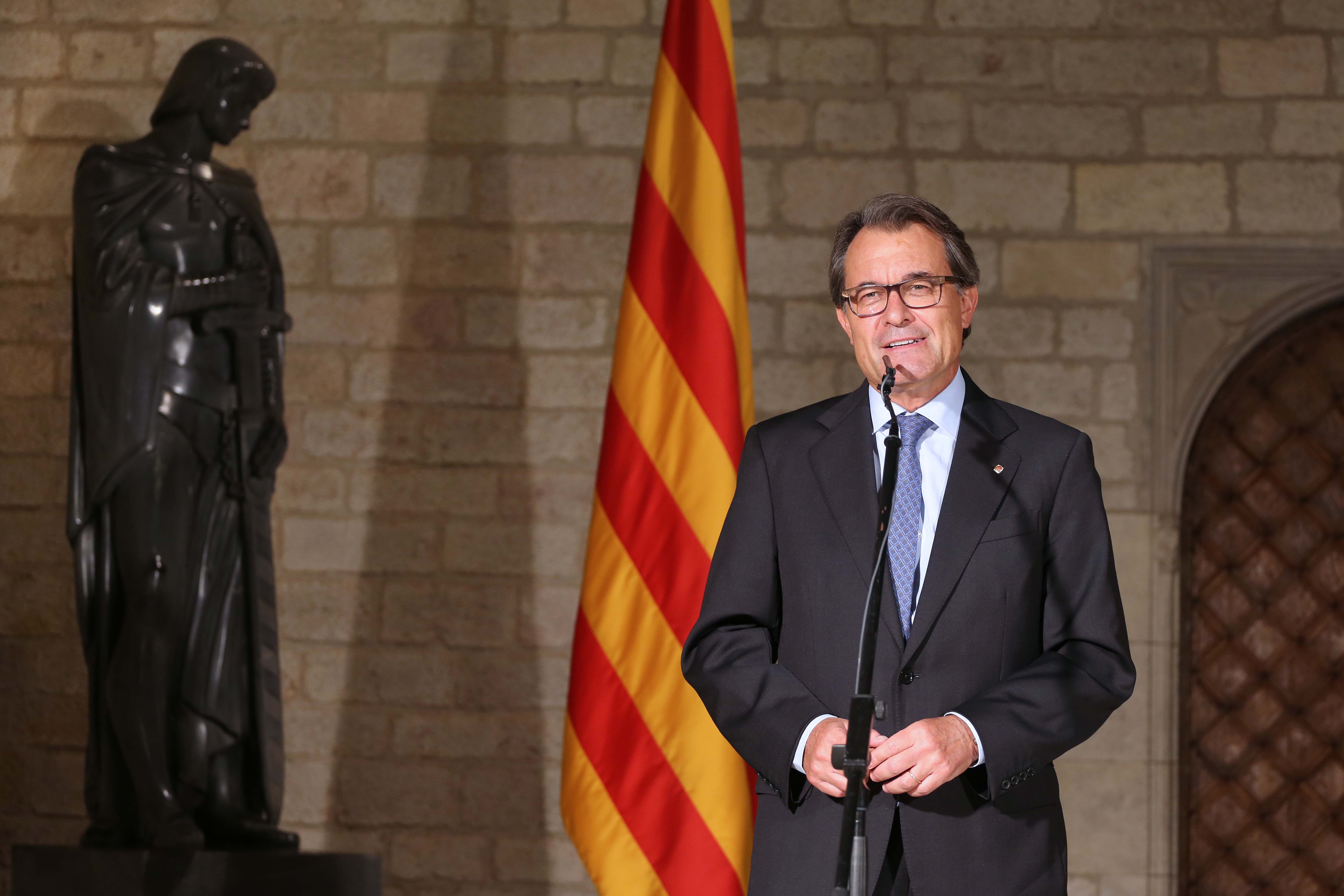 Catalan President Artur Mas during his speech (by ACN)