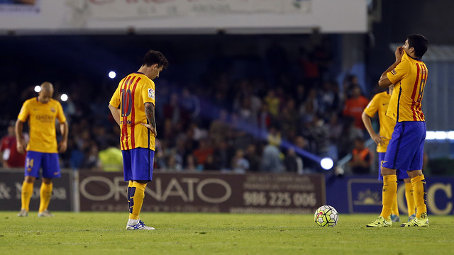 Moment of the RC Celta de Vigo vs FC Barcelona match (4-1) (by FCB)