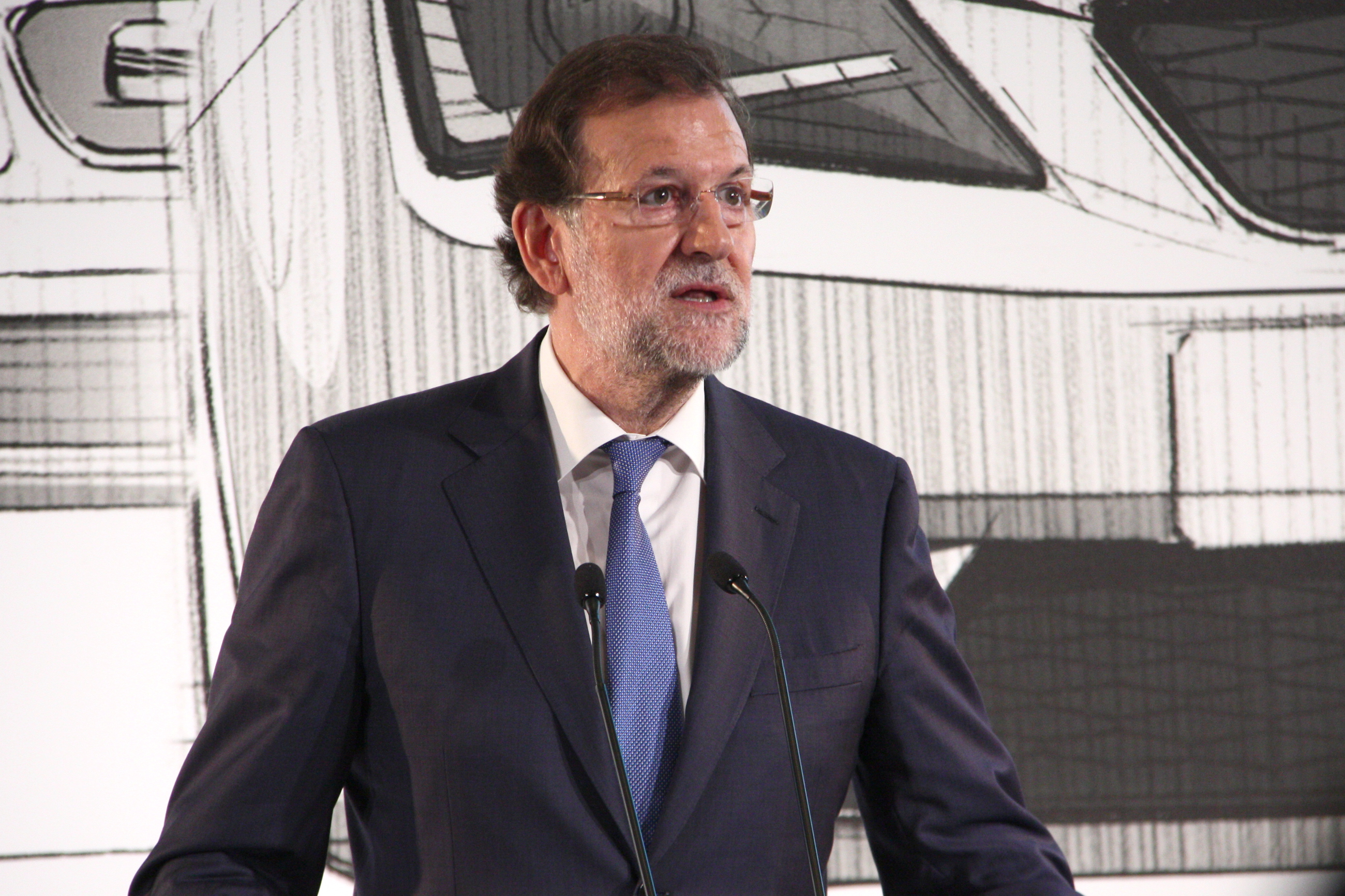 Spanish Prime Minister, Mariano Rajoy, at SEAT factory in Martorell (by ACN)