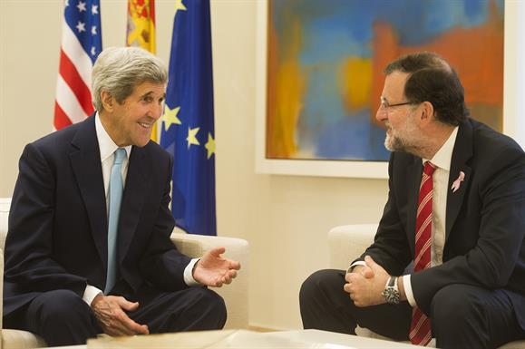 US secretary of State, John Kerry and Spanish Prime Minister, Mariano Rajoy (by Moncloa)