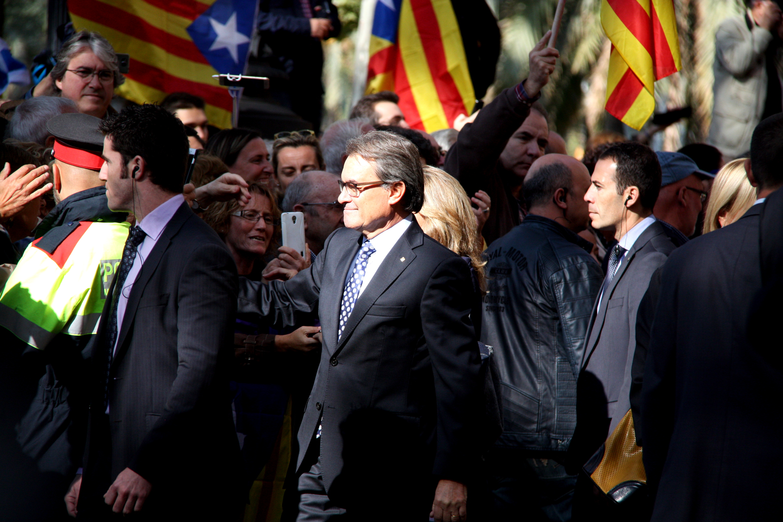Catalan President, Artur Mas, after leaving Barcelona Courthouse last October (by ACN)