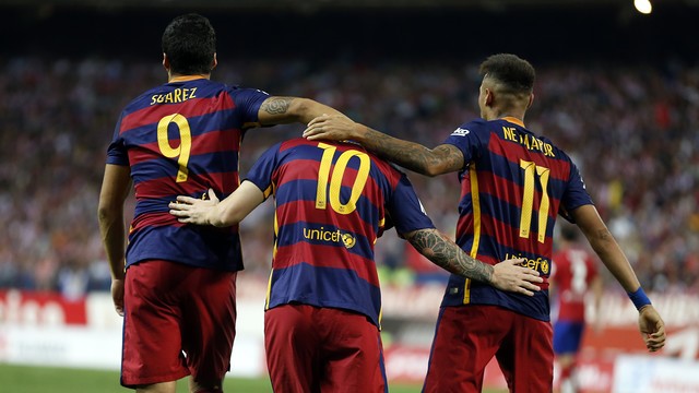 Suárez, Messi and Neymar will be together again this Saturday (by FCB)