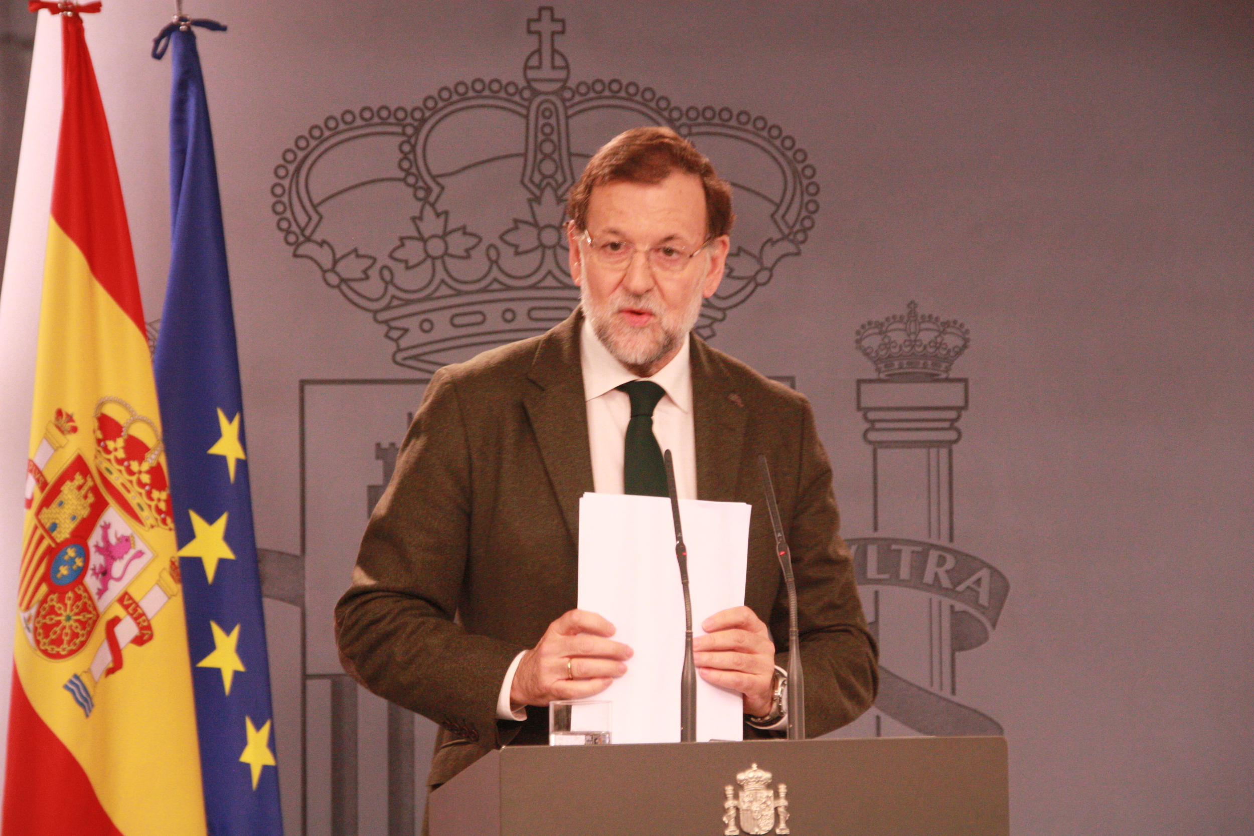 Spanish Prime Minister, Mariano Rajoy, appeared before the media after the meetings