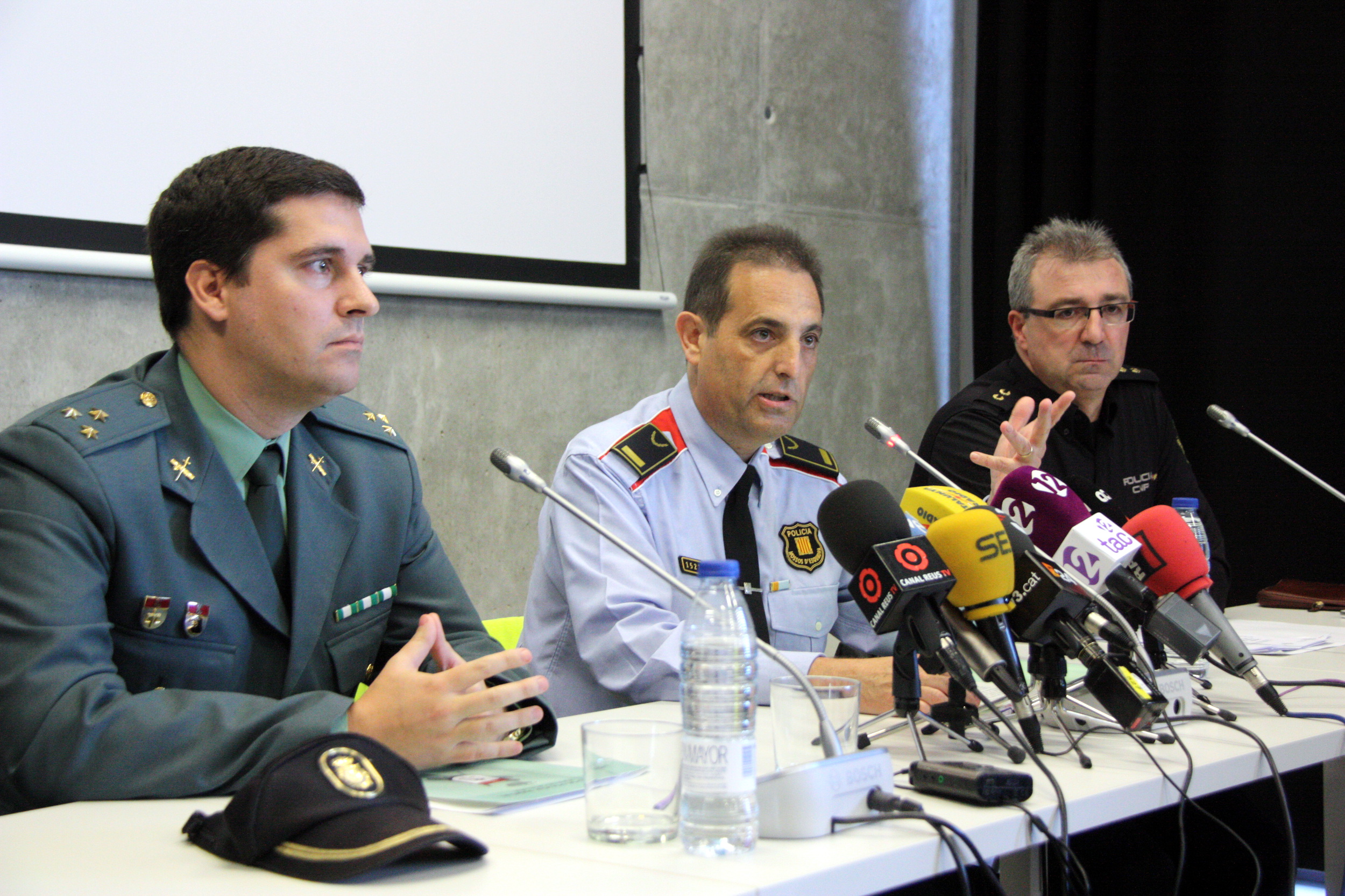 Mossos d'Esquadra's Criminal Investigation division's deputy chief, Ramon Grasa this Thursday before the media (by ACN)