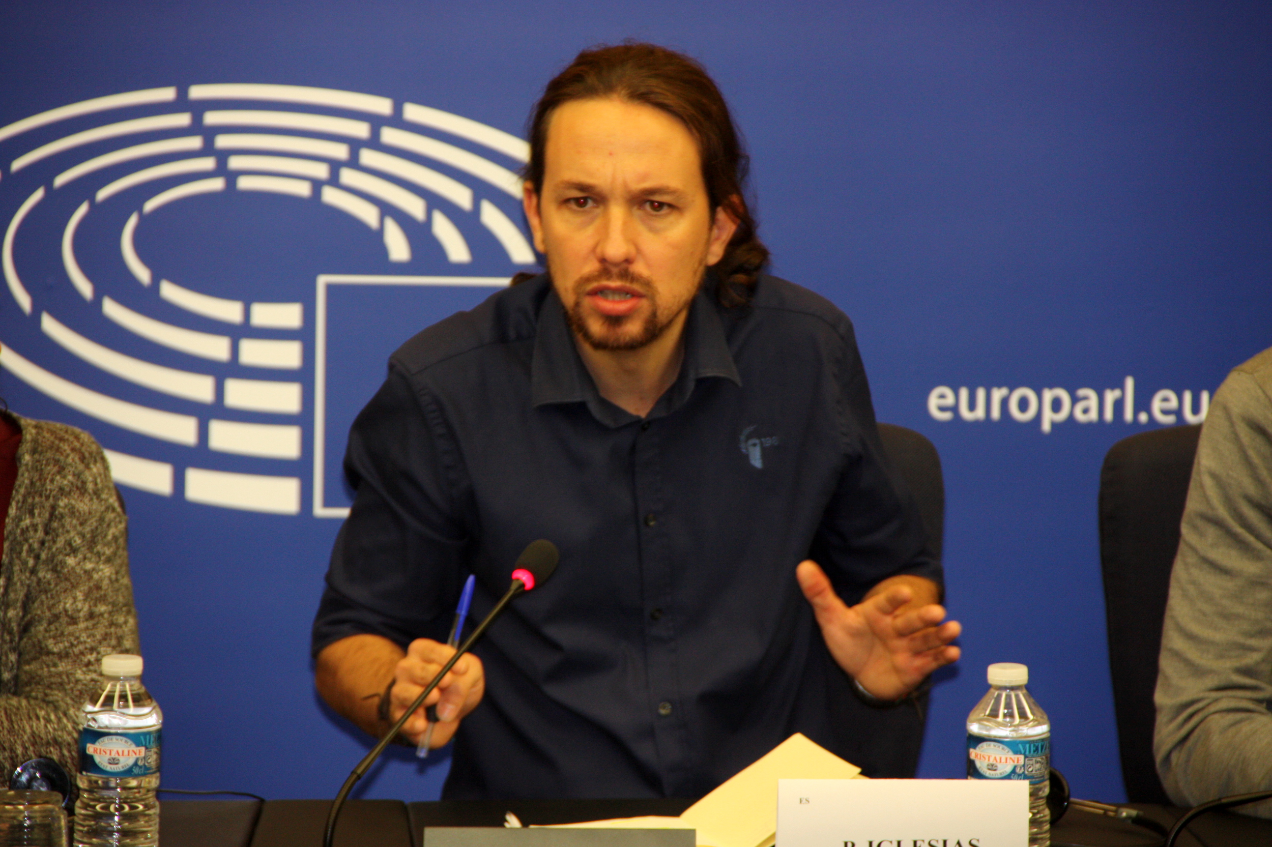 Image of Spanish alternative left Podemos' leader, Pablo Iglesias (by ACN)