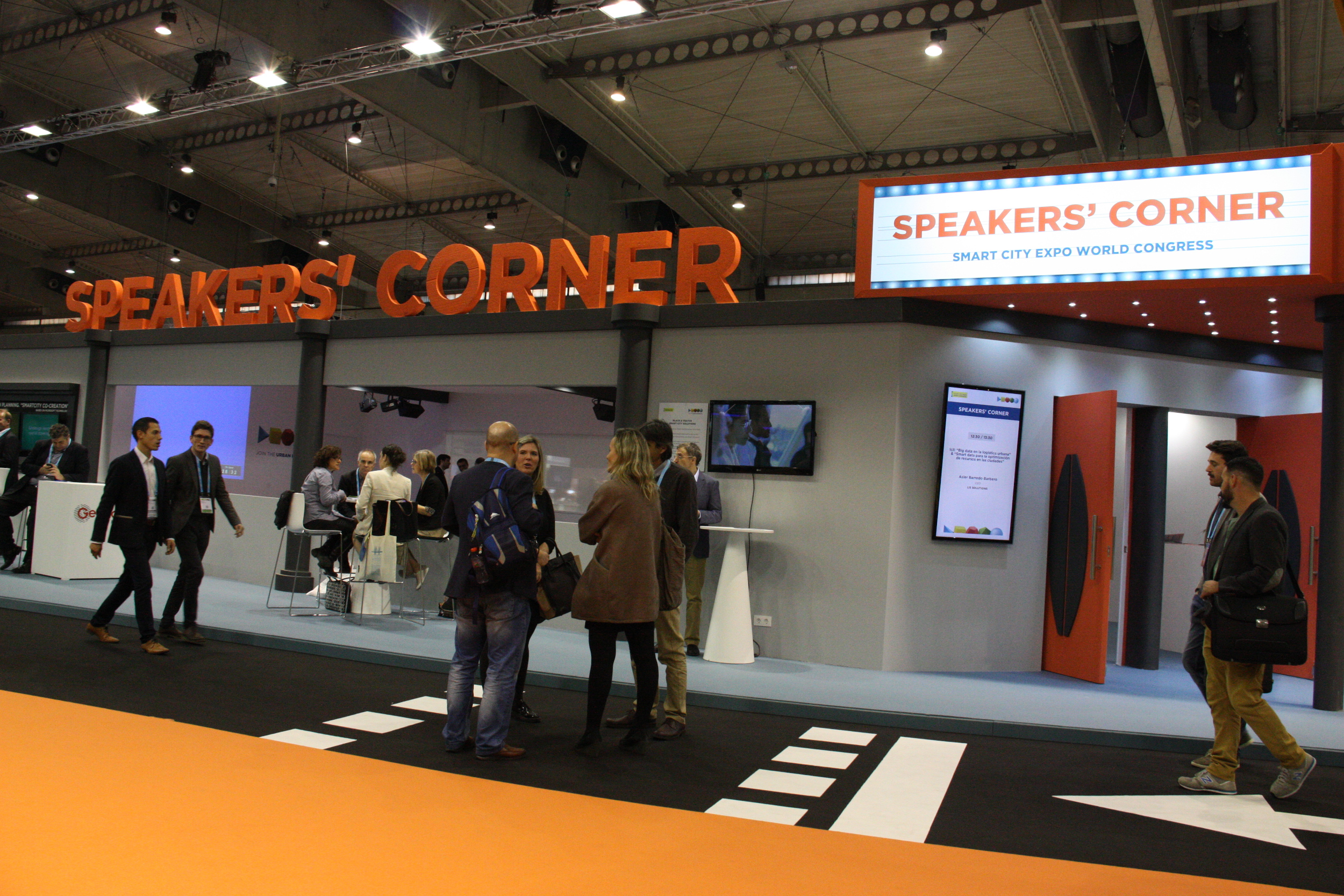 'Speakers Corner', at 'Smart City Expo World Congress', is where the conferences take place (by ACN) 