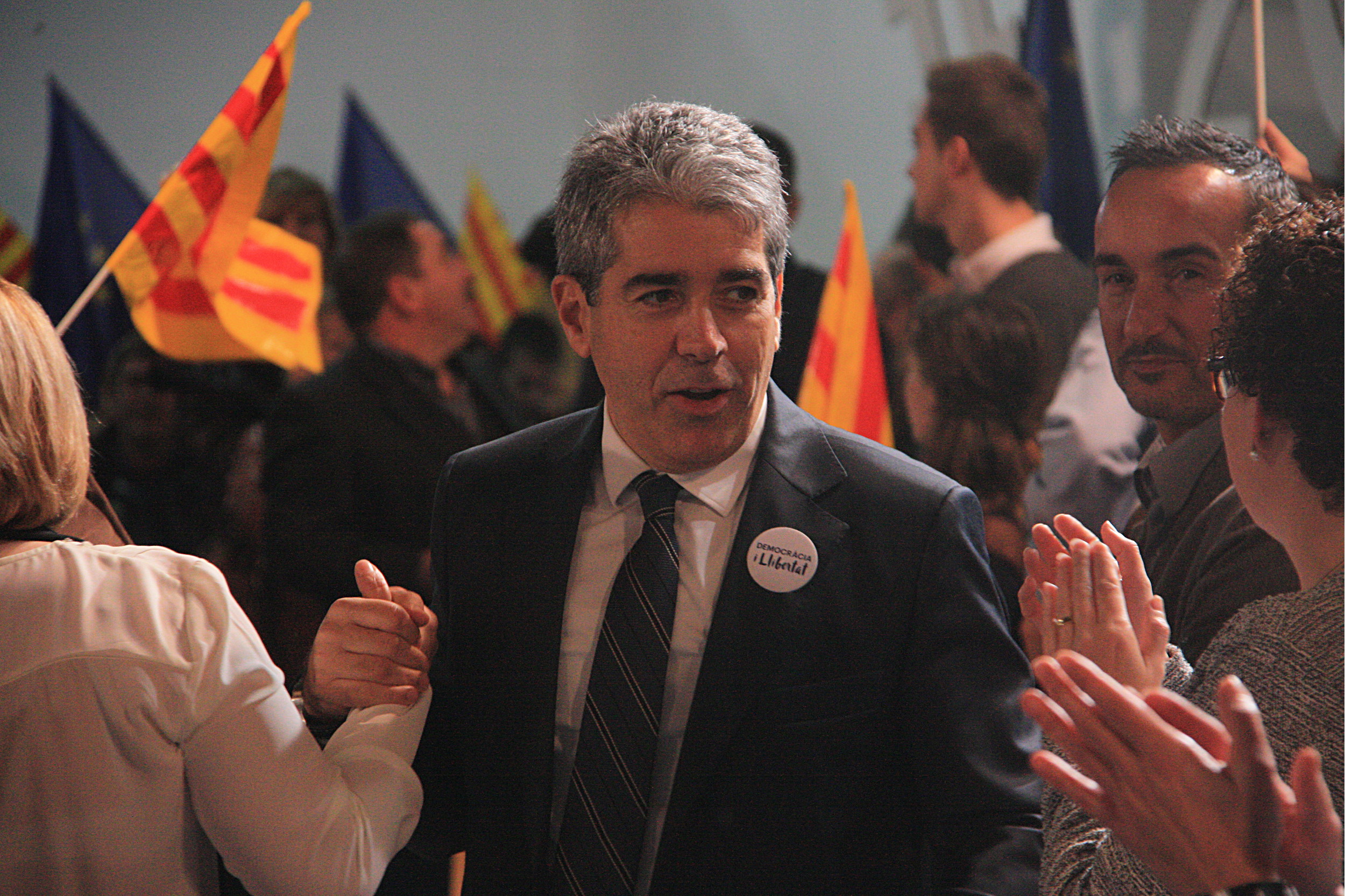 Democràcia i Llibertat's candidate for Barcelona to run for the Spanish Elections, Francesc Homs (by ACN)
