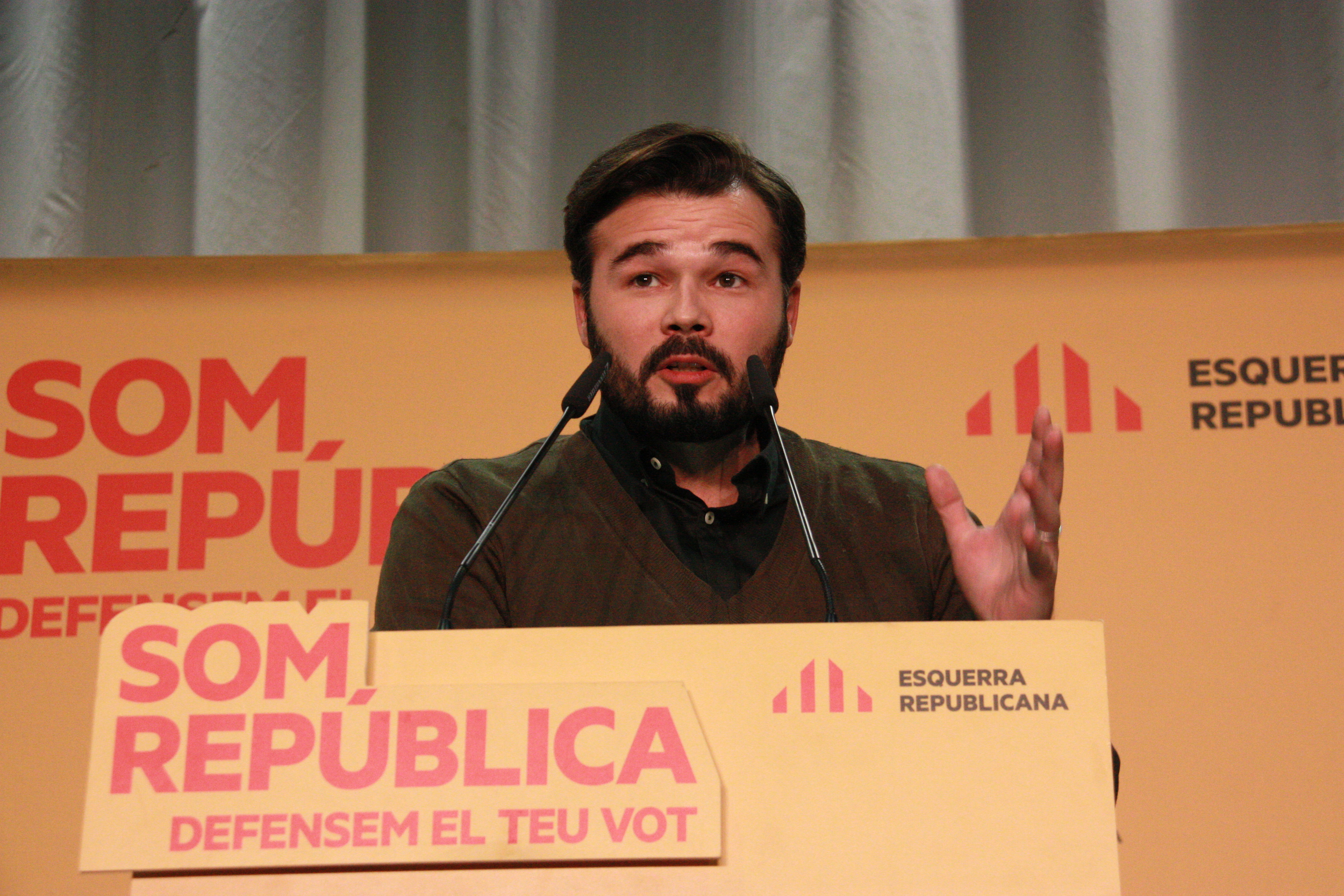 ERC's candidate for Barcelona to run for the Spanish Elections, Gabriel Rufián (by ACN)
