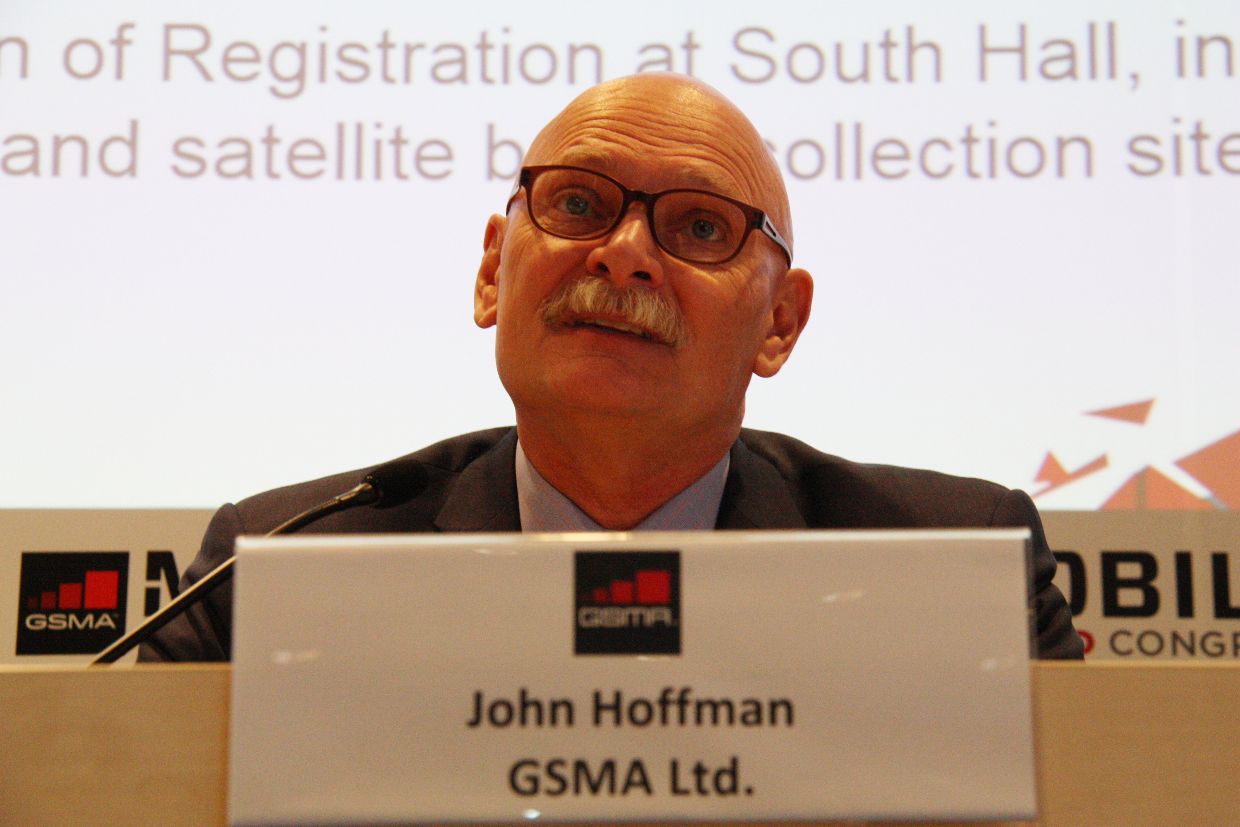 MWC's director and GSMA's CEO, John Hoffman (by ACN)