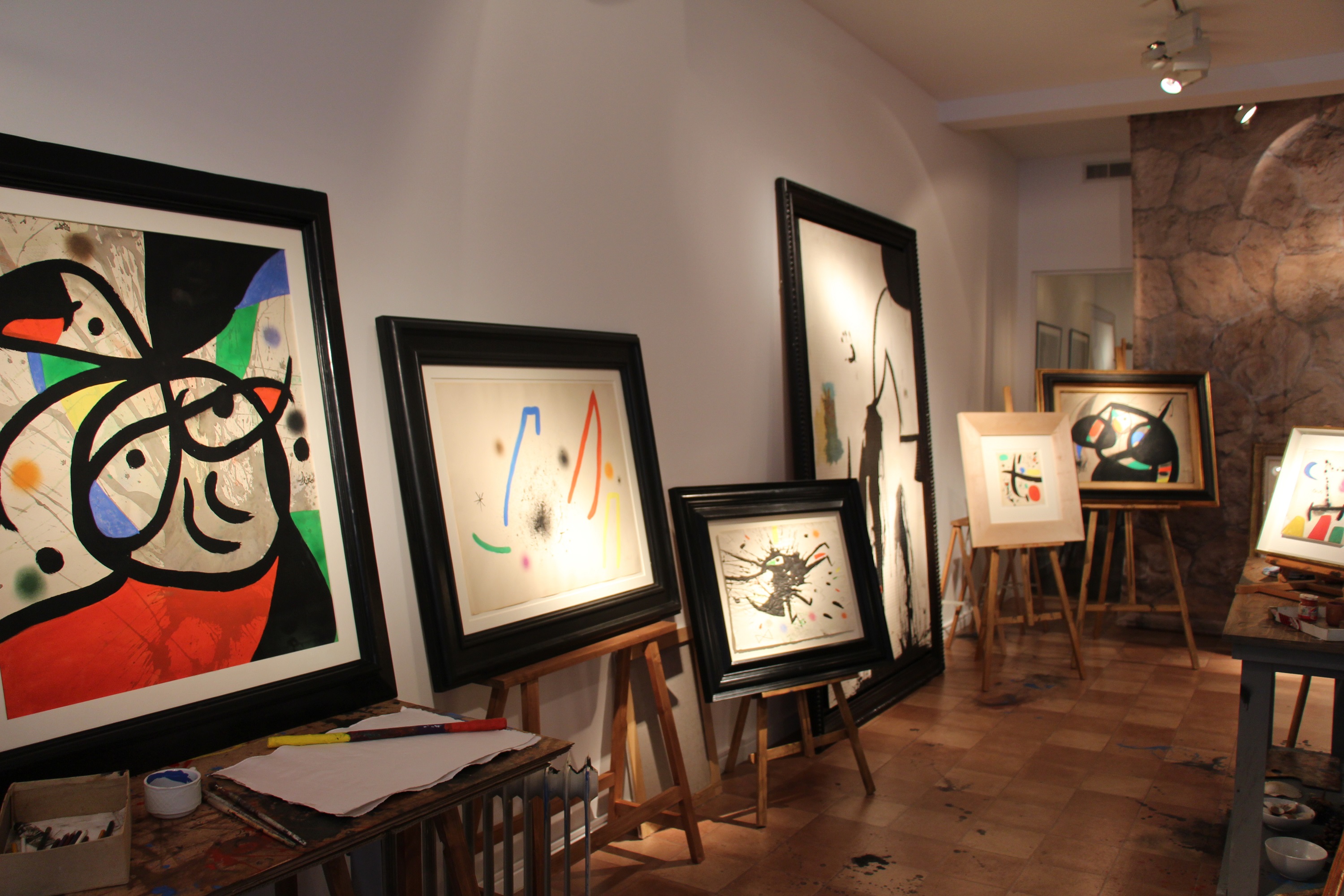 Image of the exhibition 'Miró's Studio' at London's Mayoral Gallery (by ACN)