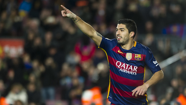 Luis Suárez is back in cup action after a two game ban (by FCB)