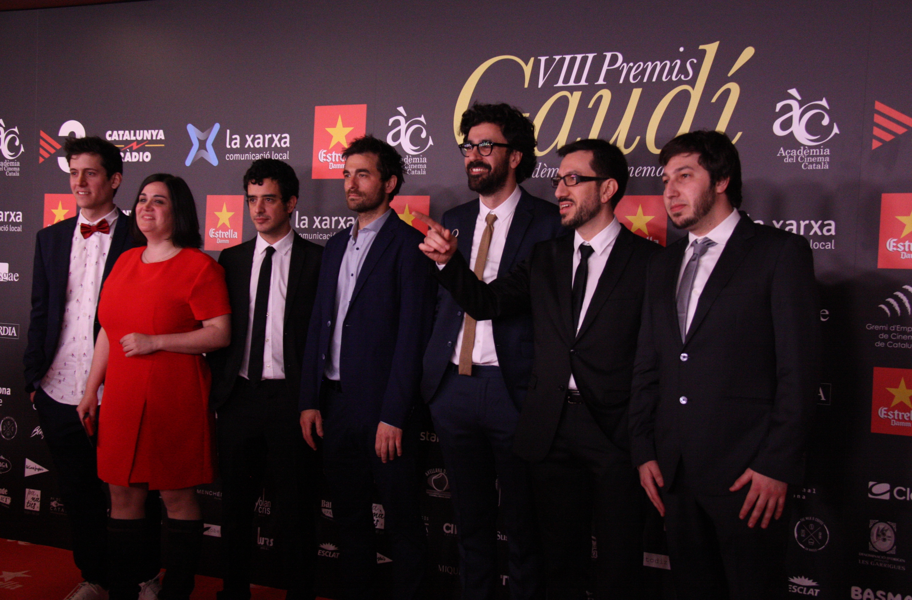 The crew of 'El camí més llarg per tornar a casa', the winner of the Gaudí Award for best film (by ACN)