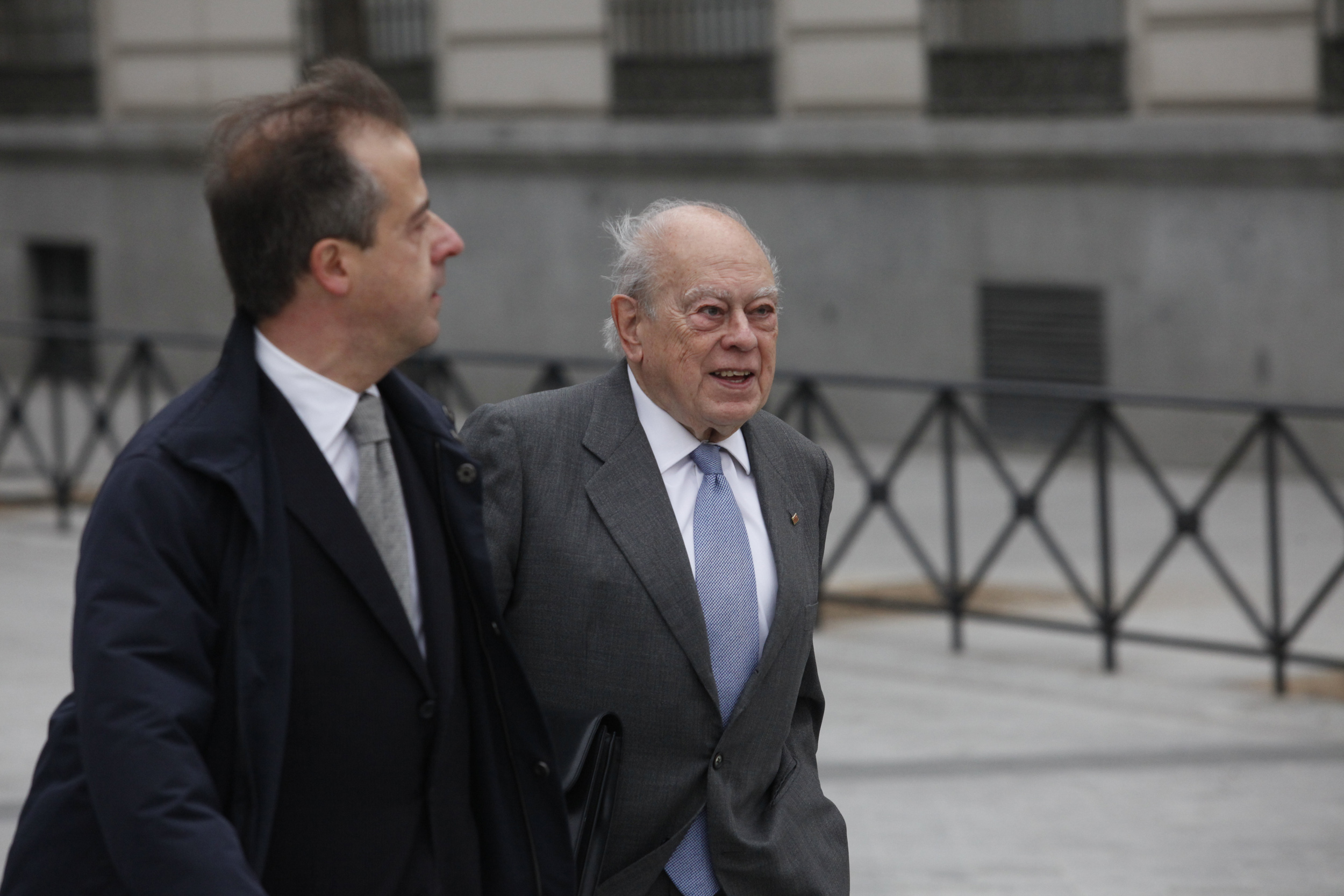 Former Catalan President, Jordi Pujol, on its way to testifiying before Spain’s High Court (by ACN)